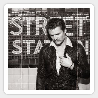 Pedro Pascal in The Subway Sticker